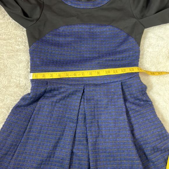 Blue check fit and flare dress, size small - Picture 6 of 9